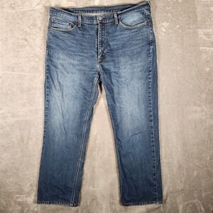 Levi's 541 Jeans‎ Men's 40X28 (Tag 38X32) Blue Zip Up Straight Wide Leg
